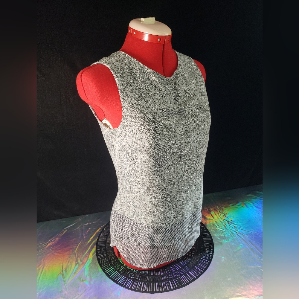 Rose & Olive Gray Patterned Tank Top
